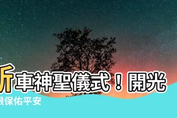 【新車開光點眼】新車神聖儀式！開光點眼保佑平安