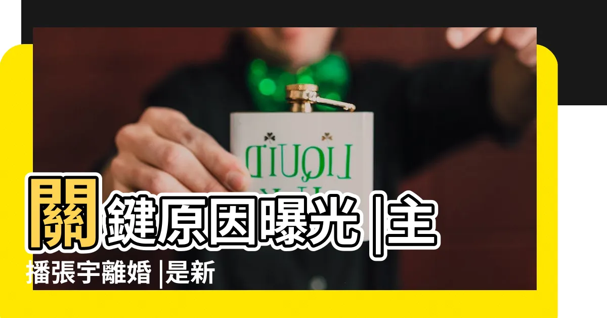 【張宇 (主播)】關鍵原因曝光 |主播張宇離婚 |是新的開始 |