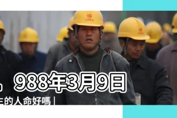 【1988年3月初九什麼命】1988年3月9日出生的人命好嗎 |出生日期1988年3月9日測命運 |1988年3月9日出生時間看命運 |