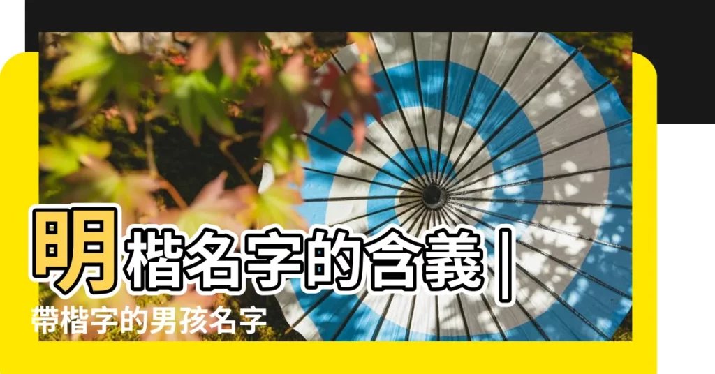 明楷名字的含義 |帶楷字的男孩名字 |明楷名字的含義 |【明楷名字含義】