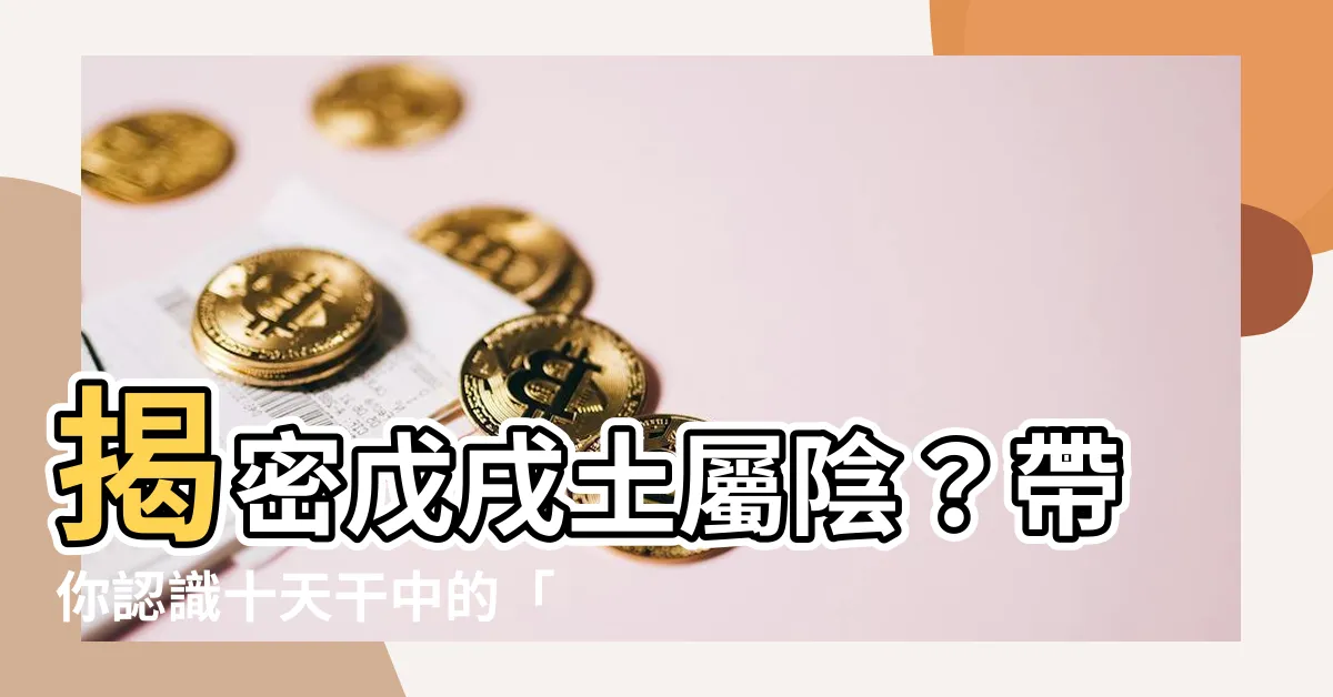 【陰土】揭密戊戌土屬陰？帶你認識十天干中的「陰土」！