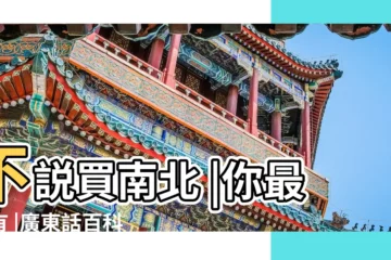 【買東西是什麼意思】不説買南北 |你最近有 |廣東話百科 |