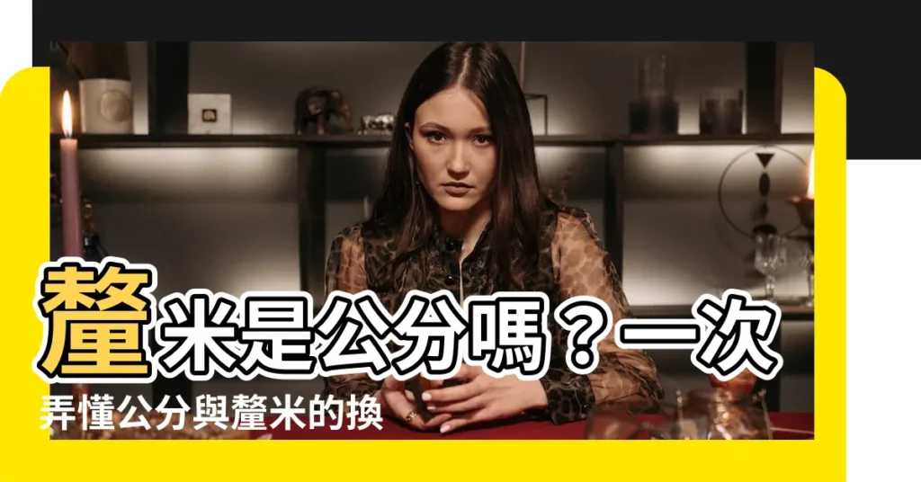 【釐米是公分嗎】釐米是公分嗎？一次弄懂公分與釐米的換算與概念