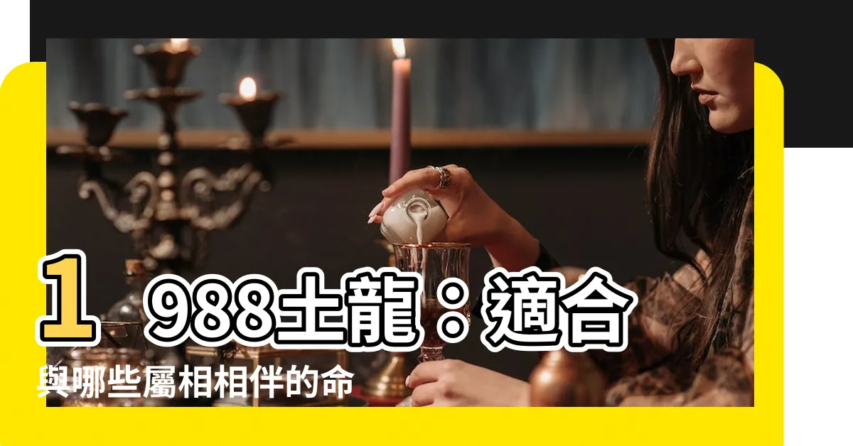 【1988土龍】1988土龍：適合與哪些屬相相伴的命運之道