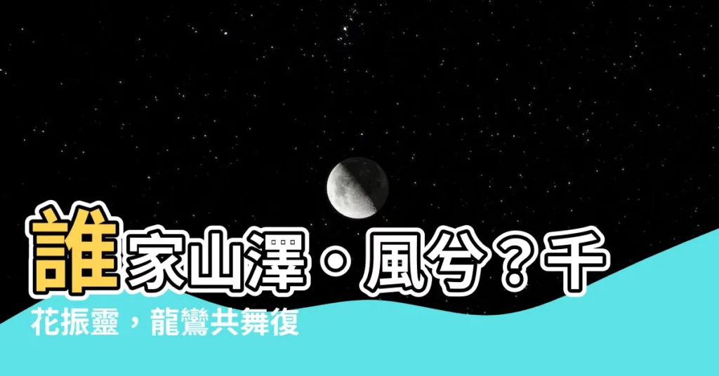 【誰家山澤·風兮】誰家山澤·風兮？千花振靈，龍鸞共舞復刻江湖！