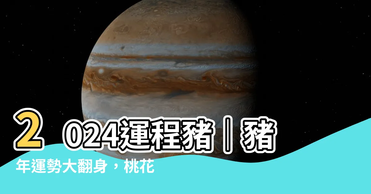 【2024運程豬】2024運程豬｜豬年運勢大翻身，桃花朵朵開，財運亨通不間斷！