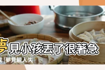 【夢見哥哥家小孩不見了】夢見小孩丟了很著急的找 |夢見親人失蹤 |命理師解析 |
