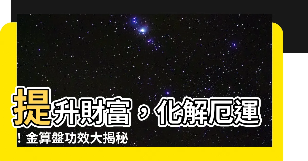 【金算盤功效】提升財富，化解厄運！金算盤功效大揭秘