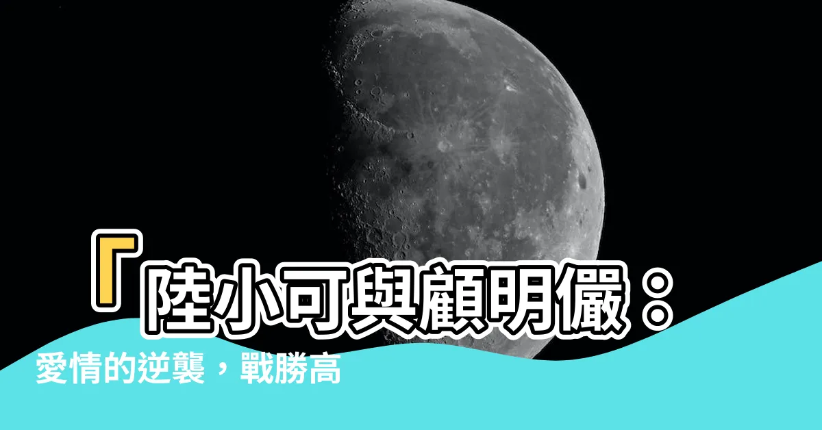 【陸小可 顧明儼】「陸小可與顧明儼：愛情的逆襲，戰勝高冷竹馬！」
