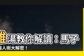 【馬子狗】雞湯教你解讀：馬子狗傷人術大解密！