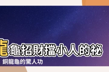 【銅龍龜功效】龍龜招財擋小人的秘密：銅龍龜的驚人功效大公開
