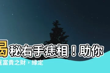 【右手 痣】揭秘右手痣相！助你尋覓富貴之財，緣定佳偶