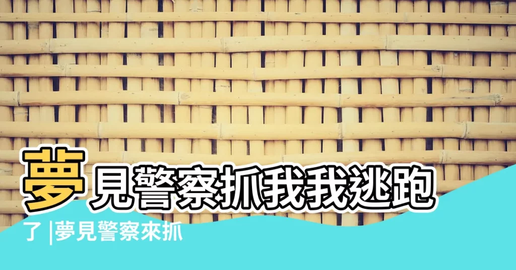 夢見警察抓我我逃跑了 |夢見警察來抓自己 |夢見別人被警察抓 |【夢見收到警察的短信】