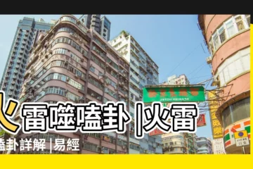 【《周易》 火雷噬嗑 離上震下】火雷噬嗑卦 |火雷噬嗑卦詳解 |易經六十四卦之火雷噬嗑 |