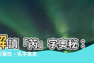 【芮意思名字】解讀「芮」字奧秘：五行屬性、名字寓意與美好寄託