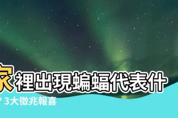 【家裡出現蝙蝠代表什麼】家裡出現蝙蝠代表什麼？3大徵兆報喜　迎「財運＋貴人」
