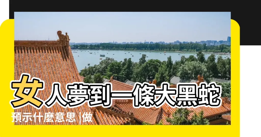 女人夢到一條大黑蛇預示什麼意思 |做夢夢見一條黑蛇好不好 |夢見黑蛇大黑蛇 |【夢到一條黑蛇】