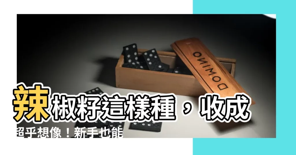 【辣椒籽怎麼種】辣椒籽這樣種，收成超乎想像！新手也能輕鬆成功！