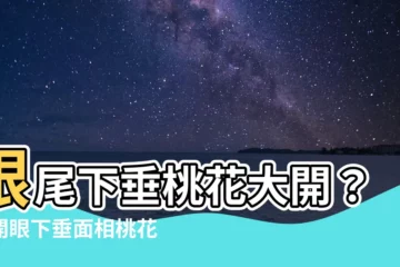 【眼下垂面相】眼尾下垂桃花大開？揭開眼下垂面相桃花運勢！