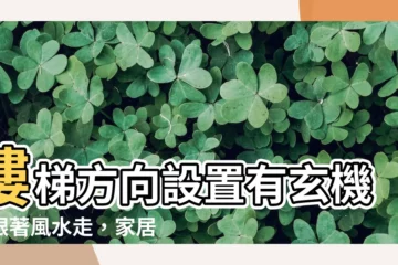 【樓梯方向】樓梯方向設置有玄機！跟著風水走，家居順風順水