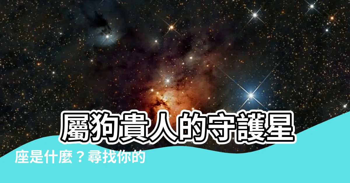 【屬狗貴人】 屬狗貴人的守護星座是什麼？尋找你的屬狗貴人！