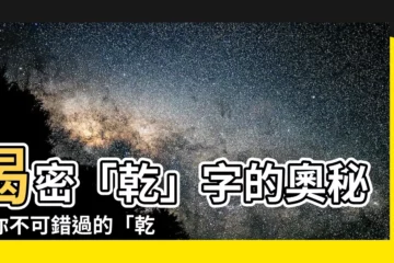【乾 部首】揭密「乾」字的奧秘！你不可錯過的「乾」部首大解析