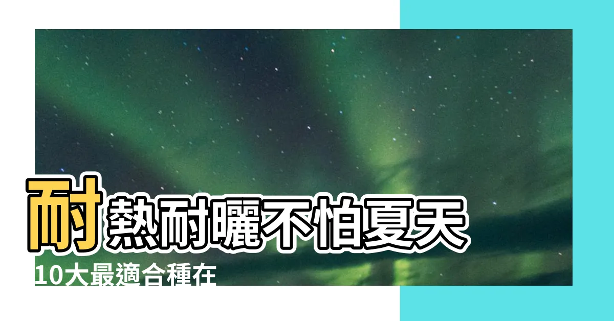 【頂樓耐曬植物】耐熱耐曬不怕夏天 |10大最適合種在屋頂降温的植物 |請問各位前輩 |