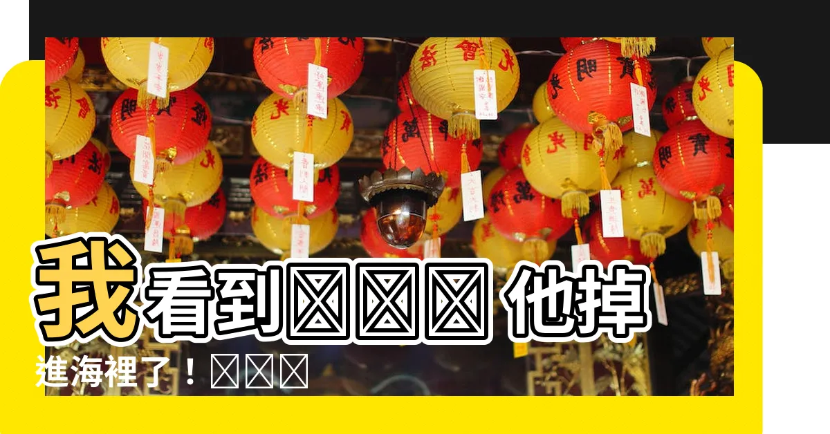【夢見別人掉進海裡】我看到😱😱😱 他掉進海裡了!😨😨😨