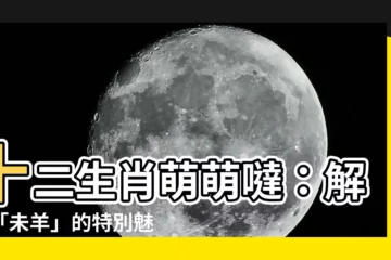 【未羊】十二生肖萌萌噠：解密「未羊」的特別魅力與傳説