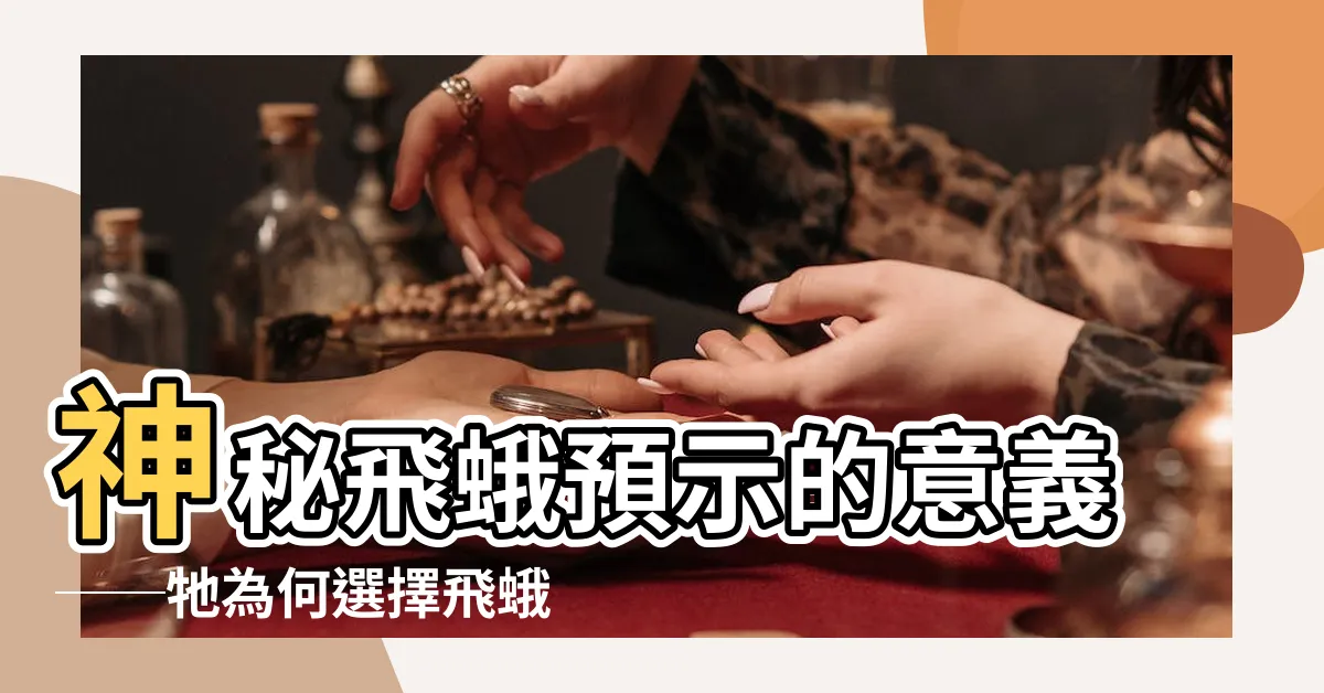 【飛蛾飛到身上】神秘飛蛾預示的意義──牠為何選擇飛蛾飛到身上？