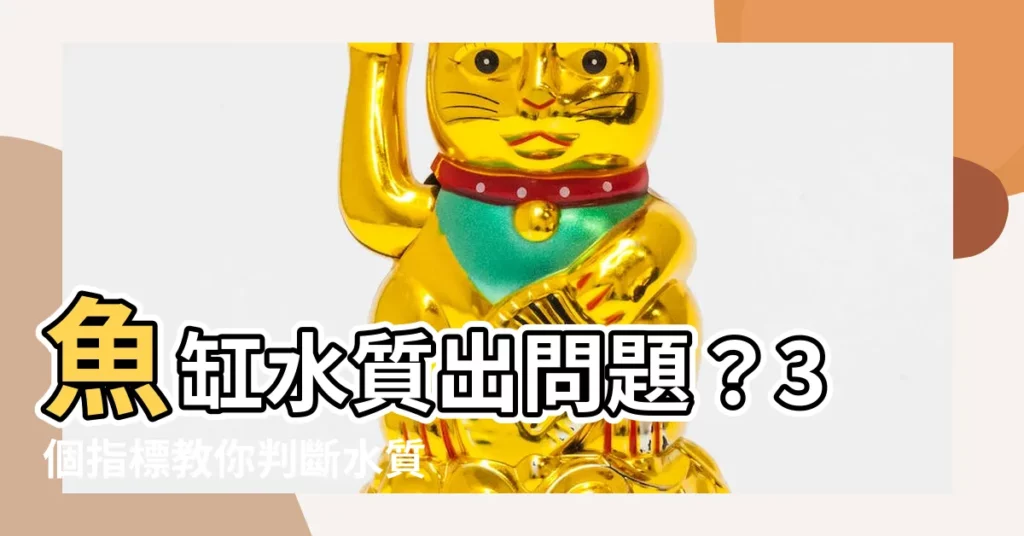 【魚缸水質】魚缸水質出問題？3個指標教你判斷水質健康