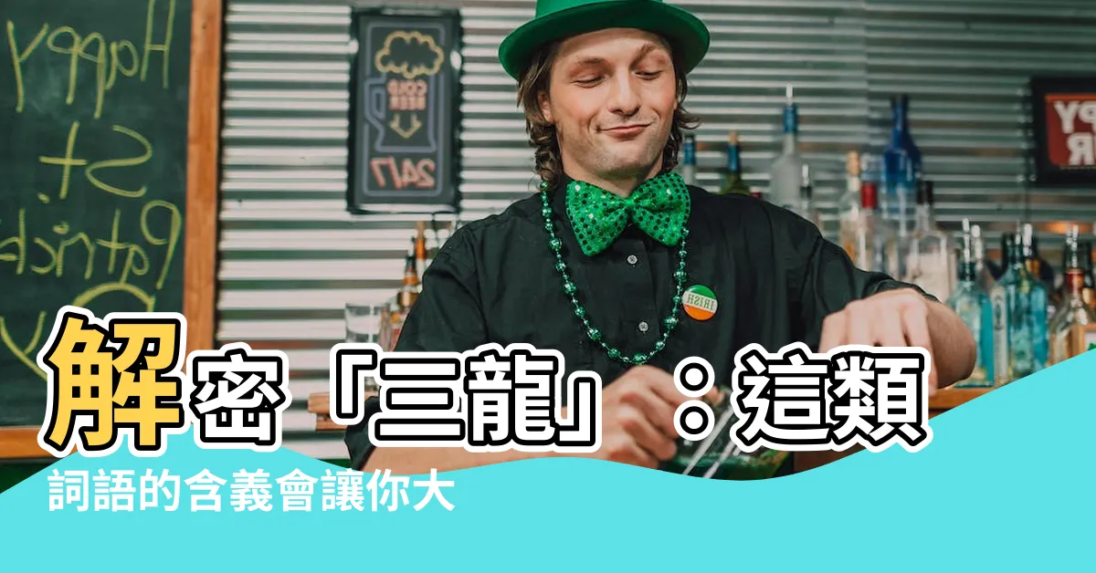 【三龍意思】解密「三龍」：這類詞語的含義會讓你大吃一驚！