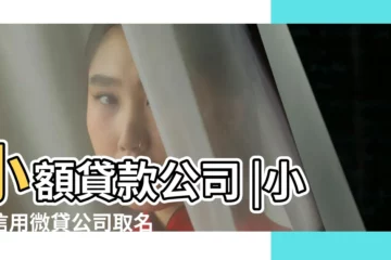 【小貸公司名字】小額貸款公司 |小額信用微貸公司取名字大全 |小額貸款公司起名字的方法 |