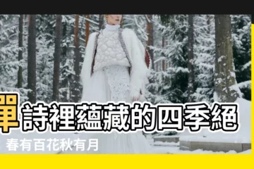【禪詩春有百花秋有月】禪詩裡藴藏的四季絕美：春有百花秋有月，時光流轉的美麗
