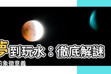 【夢到玩水】夢到玩水：徹底解謎水的象徵意義