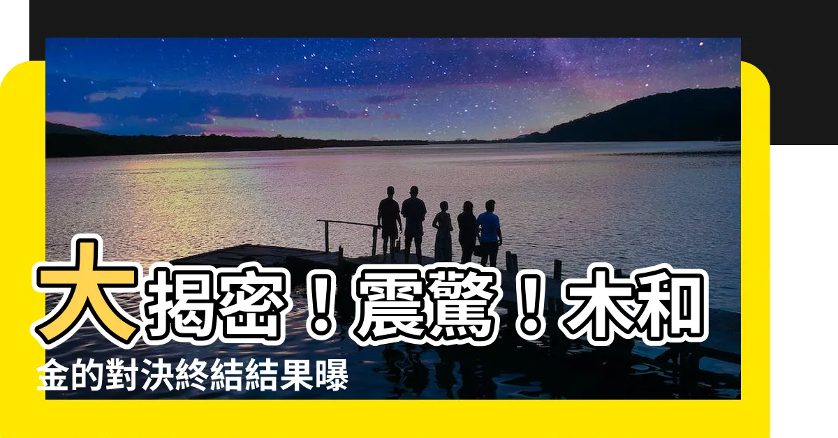 【木和金】大揭密！震驚！木和金的對決終結結果曝光！必看！