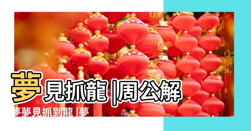 夢見抓龍 |周公解夢夢見抓到龍 |夢見有人抓龍什麼預兆 |【夢見有人在抓龍】