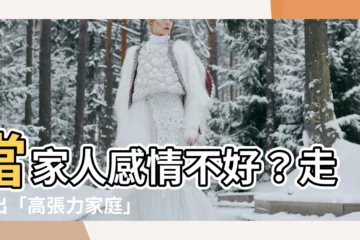 【家人感情不好】當家人感情不好？走不出「高張力家庭」？別擔心！
