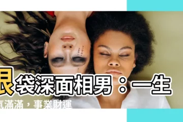 【眼袋深面相男】眼袋深面相男：一生福氣滿滿，事業財運雙豐收！