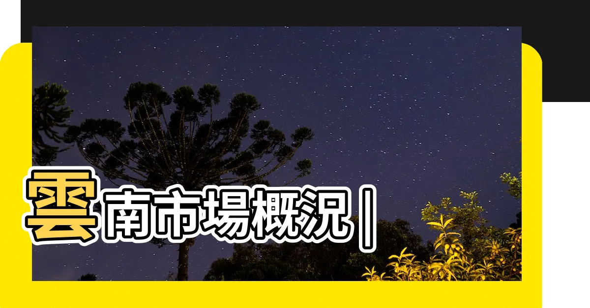 【雲南面積】雲南市場概況 |