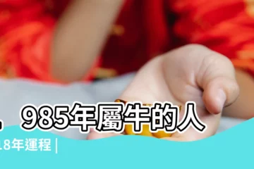 【85年屬牛的人2018年感情運】1985年屬牛的人2018年運程 |2018年生肖 |1985年屬牛的人2018年運程衞士WVVS帶你看運勢 |