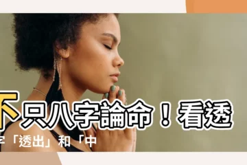 【透出】不只八字論命！看透八字「透出」和「中投」的玄機