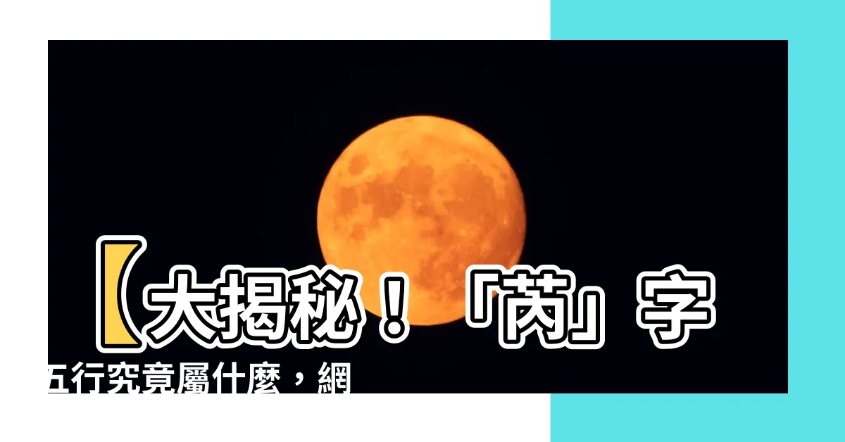 【芮 五行】【大揭秘！「芮」字五行究竟屬什麼，網友大驚失色！】