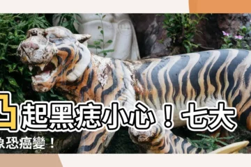 【痣凸起】凸起黑痣小心！七大跡象恐癌變！