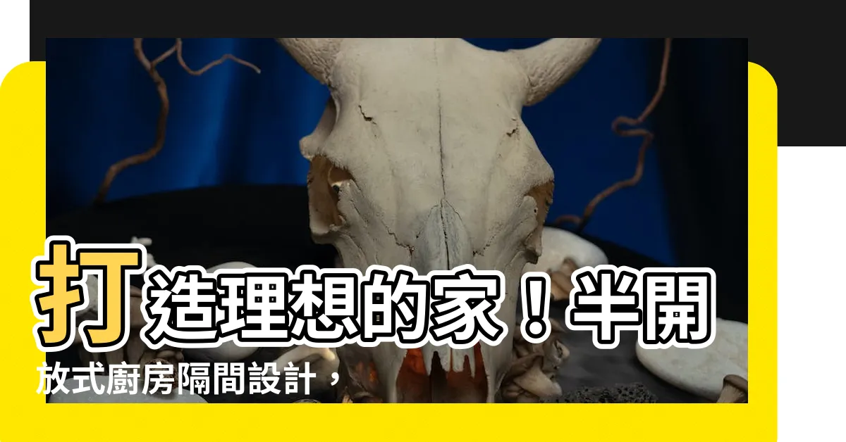 【半開放式廚房隔間】打造理想的家！半開放式廚房隔間設計，讓你的廚房更明亮通風