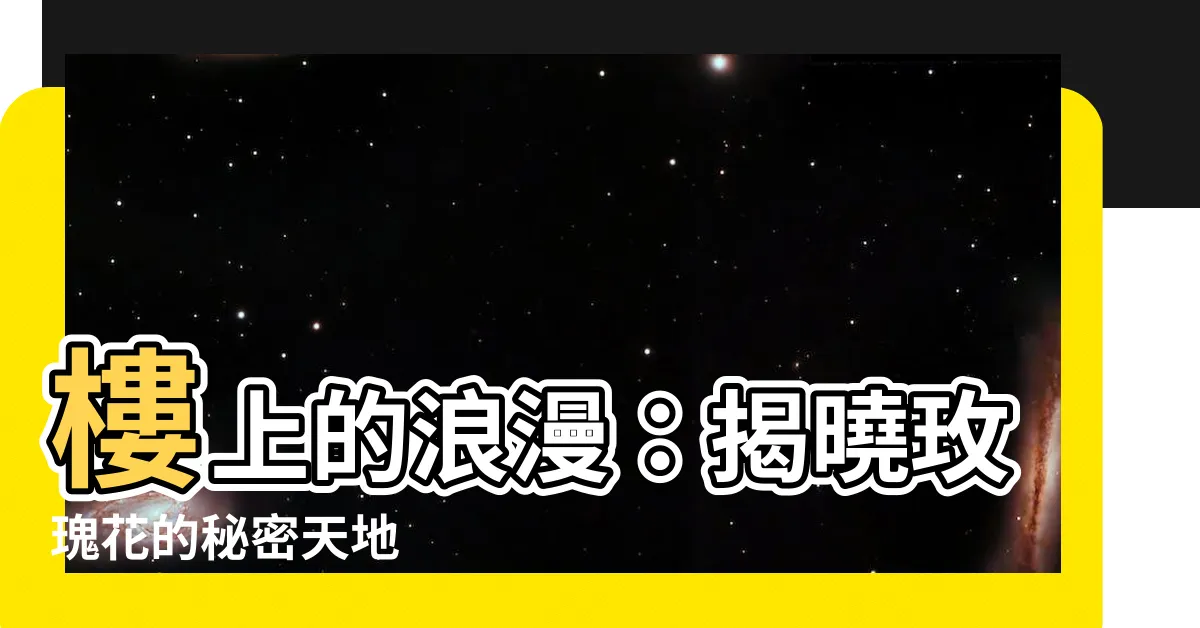 【樓上 玫瑰花】樓上的浪漫：揭曉玫瑰花的秘密天地