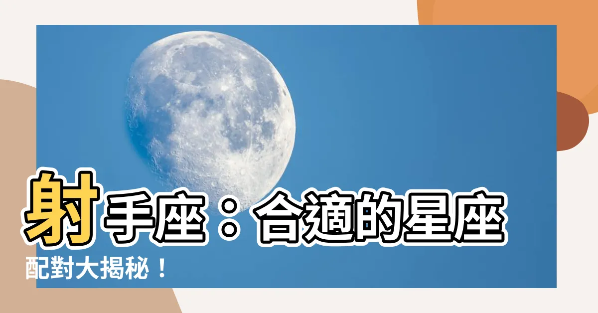 【射手和什麼星座最配】射手座：合適的星座配對大揭秘！