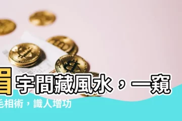 【眉毛 風水】眉宇間藏風水，一窺眉毛相術，識人增功力