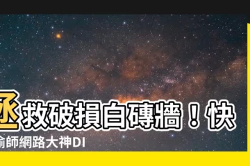 【白磚牆 裂縫】拯救破損白磚牆！快來偷師網路大神DIY修補術
