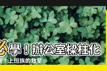 【辦公室樑柱化解】必學！辦公室樑柱化解術！上班族的救星，擺脱工作壓力